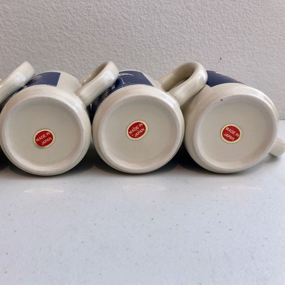 NEW 4 Vintage Morton Salt Umbrella Girl Coffee Cups When it Rains it Pours Mugs - Picture 10 of 14